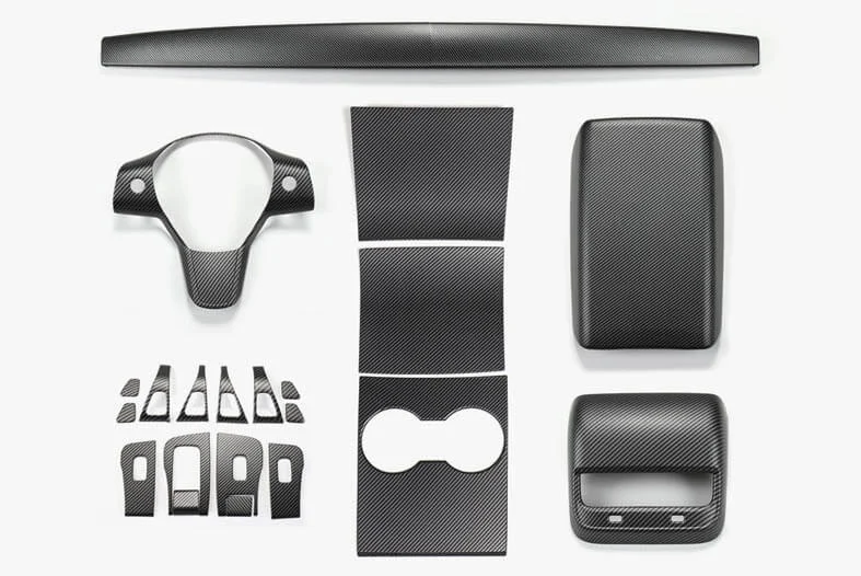 Carbon Fiber Effect Full Interior Upgrade Kit For Tesla Model 3 (Left Hand Drive) 2017-2020