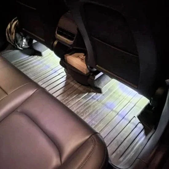 Rear Footwell LED Ambient Lights For Tesla Model Y 2021-2025