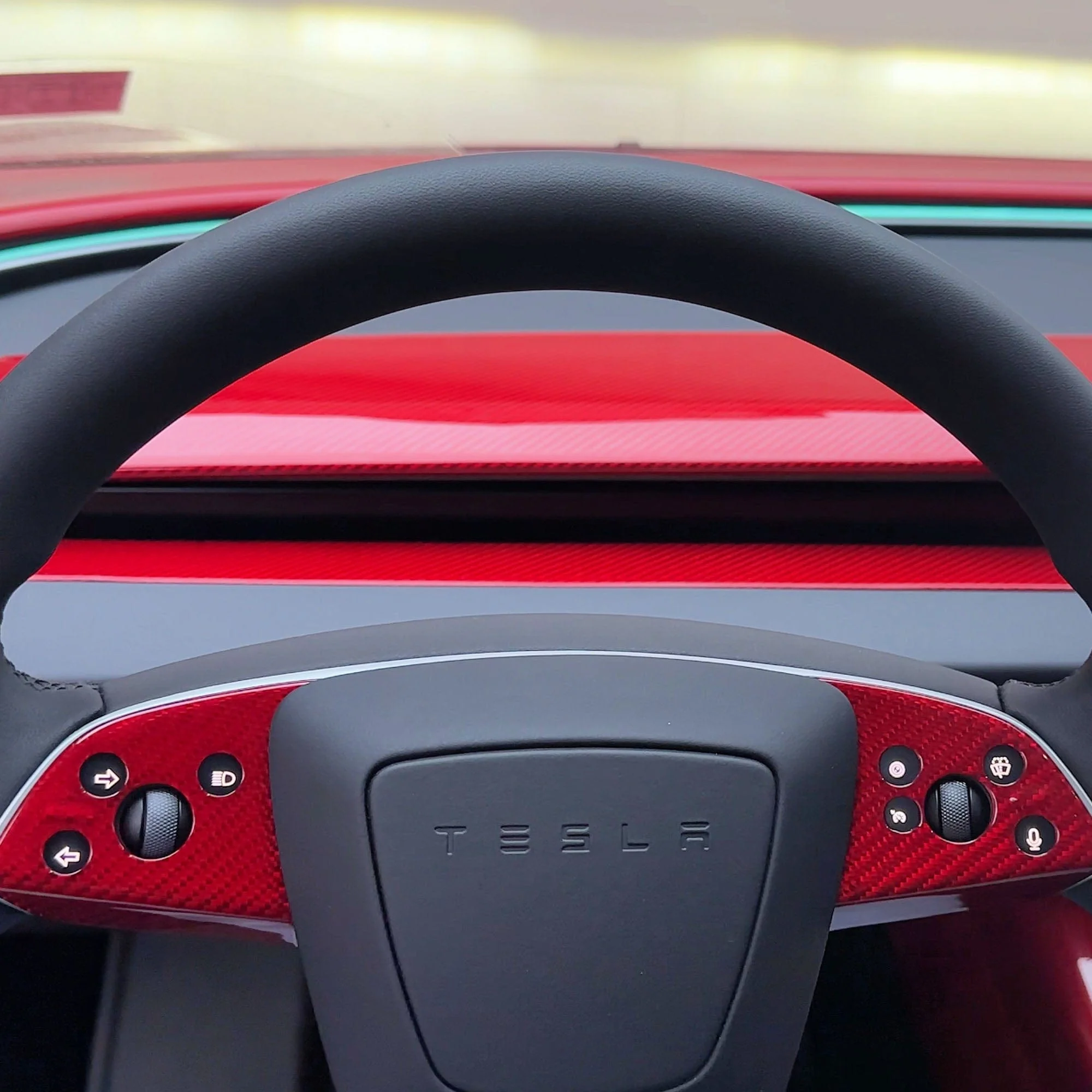 pimpmyev-real-carbon-fiber-products-real-molded-red-carbon-fiber-steering-wheel-overlays-3pcs-for-tesla-model-3-2023-2025-highland-42525336404224.webp Real Molded RED Carbon Fiber Steering Wheel Overlays 3Pcs for Tesla Model 3 2023-2025 Highland