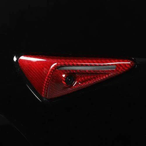 pimpmyev-side-markers-genuine-red-carbon-fiber-sidemarker-camera-full-covers-new-v2-for-model-x-2015-2021-29224331444421.webp Real Molded Red Carbon Fiber Turn Signal Side Marker Camera Full Overlay Covers New V2 for Tesla Model X 2015-2021