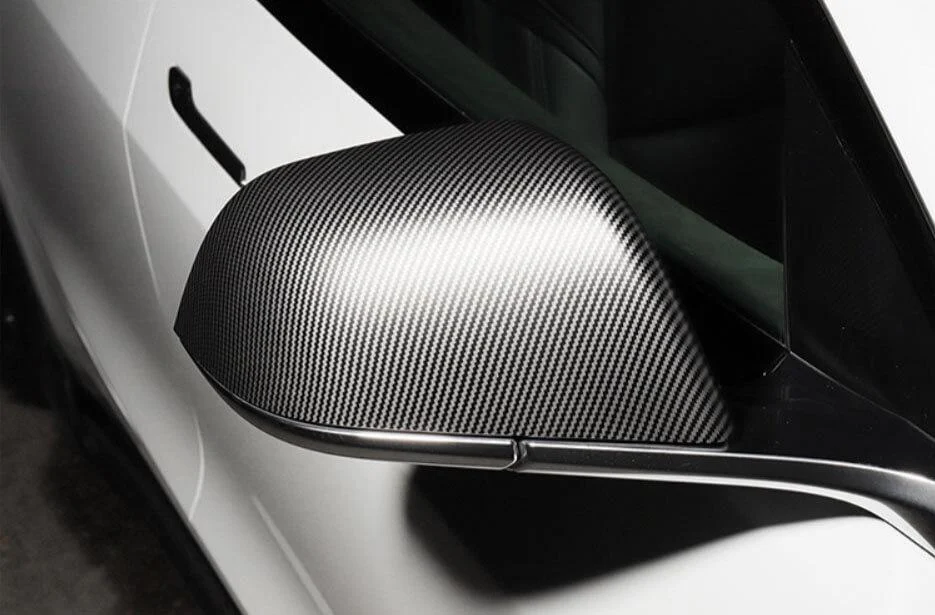 Carbon Fiber Effect Side Mirror Cover Set for Tesla Model 3 2017-2023
