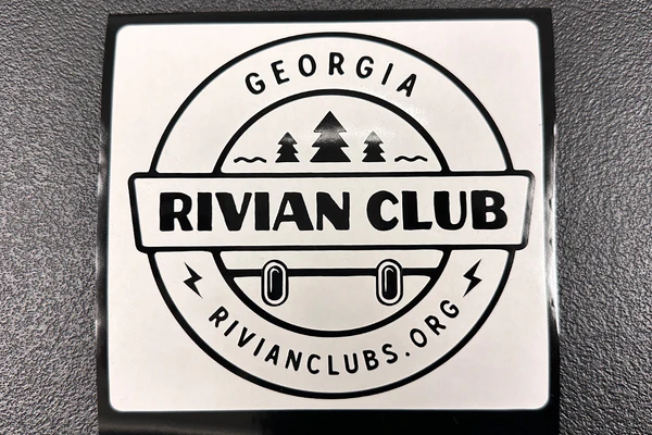 Rivian Clubs of America - Chapter Window Sign - 5" Transfer Cut Vinyl