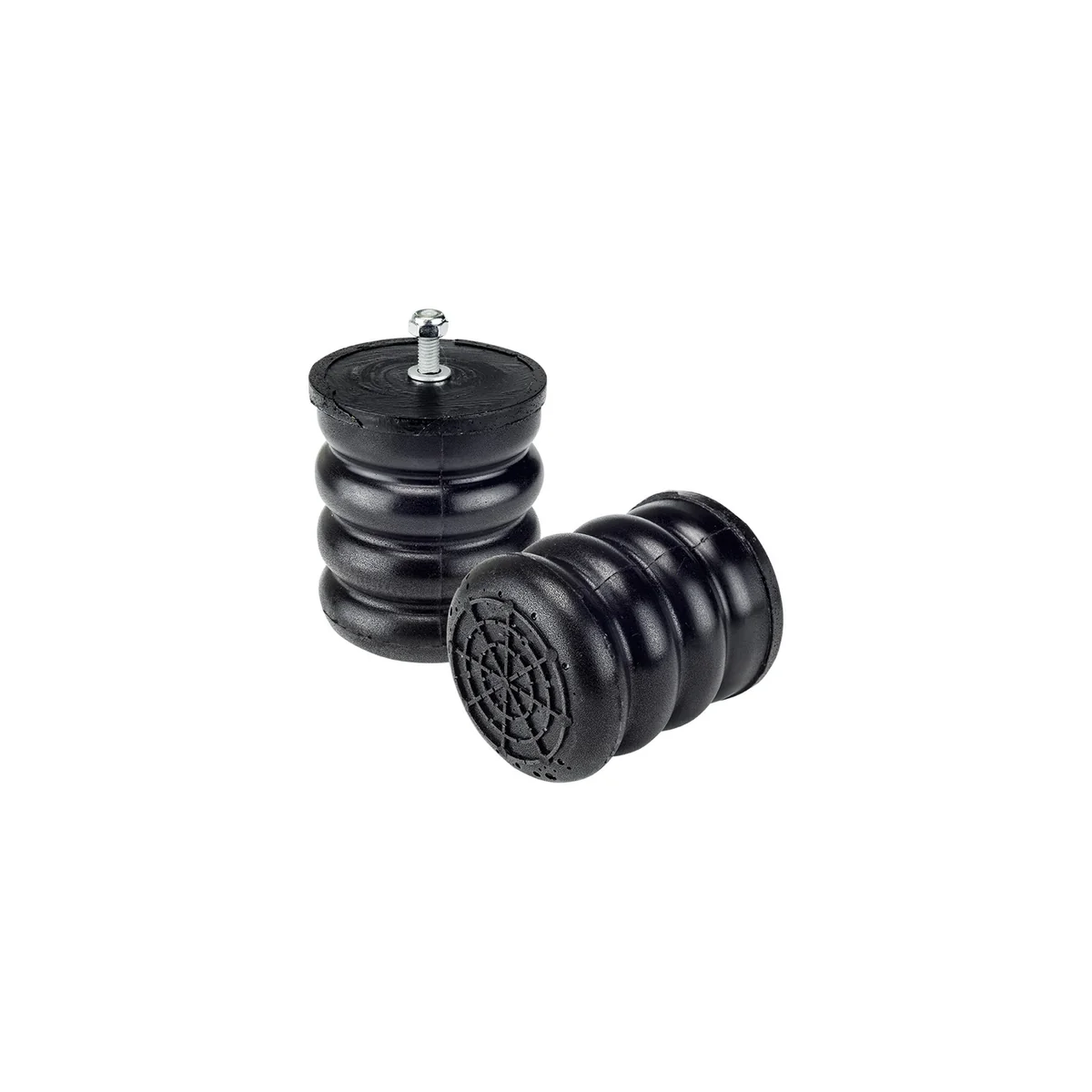 One-piece unit attached on one side used as an upgrade to factory bump stops-SuperSprings SSF-106-47