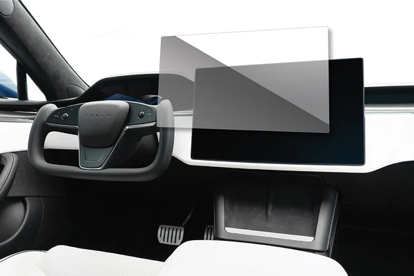 Tesla Model S / X Center & Rear Dash Touchscreen Protector Covers - High Definition Clear Screen Shield
