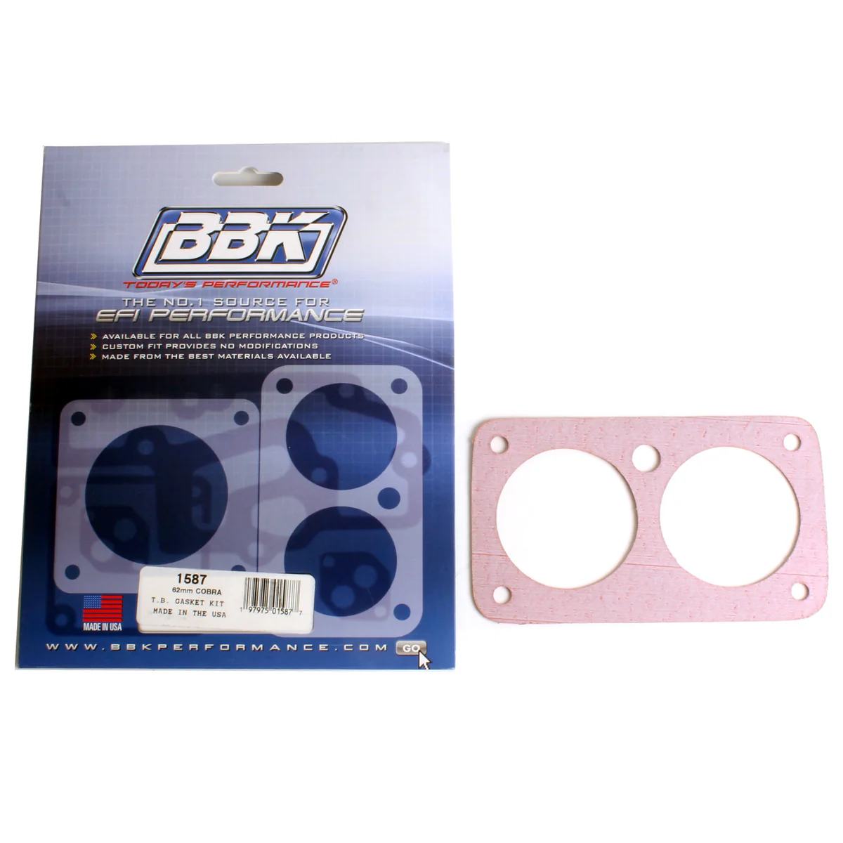 Throttle Body Gasket Kit; Twin 62 mm; For Use w/PN[1705];